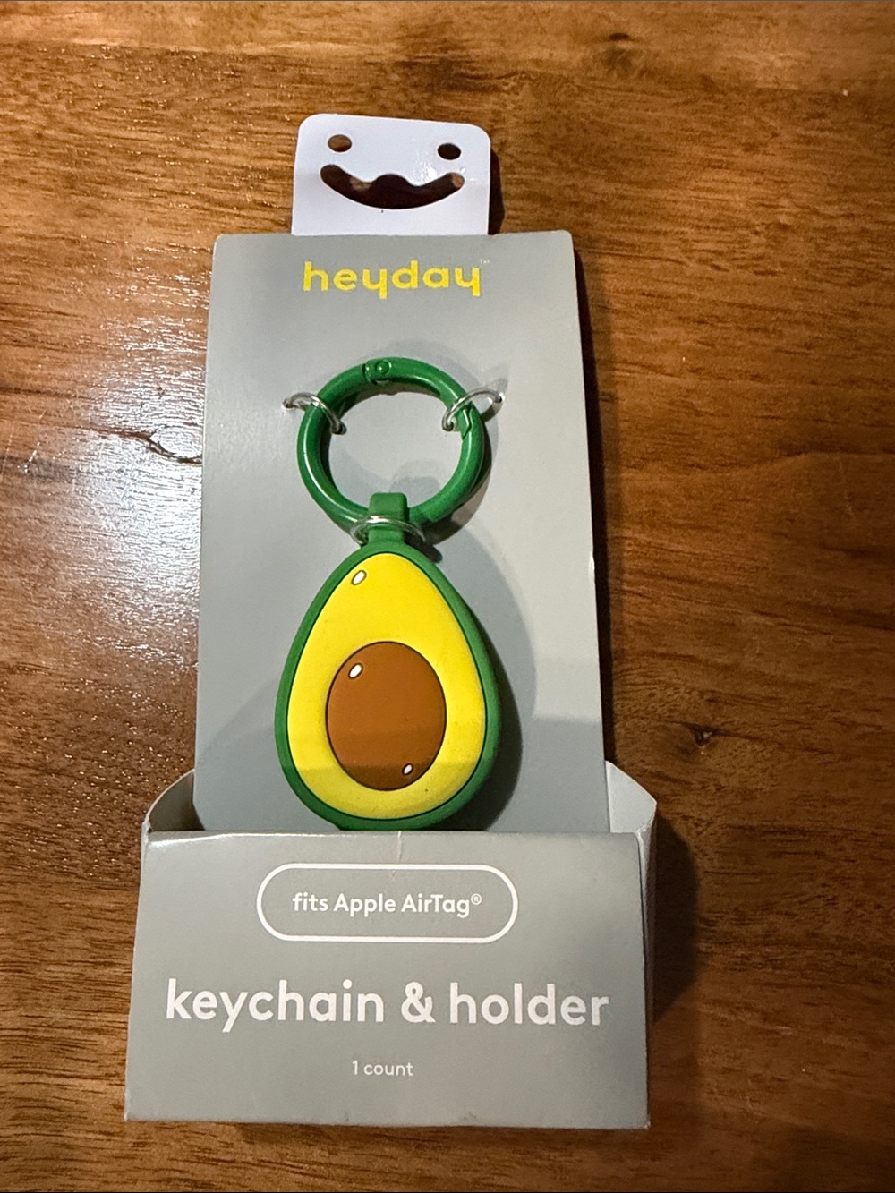 Target Heyday Green and Yellow Avocado Keychain & AirTag Holder